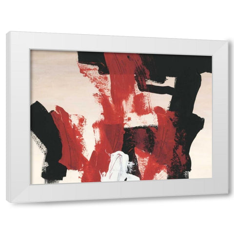 Hessei I White Modern Wood Framed Art Print by Vess, June Erica