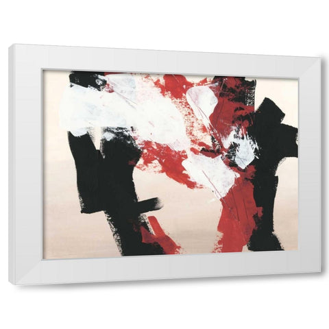 Hessei IV White Modern Wood Framed Art Print by Vess, June Erica