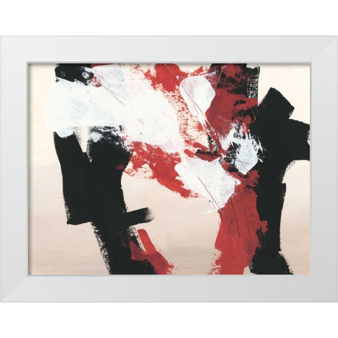 Hessei IV White Modern Wood Framed Art Print by Vess, June Erica