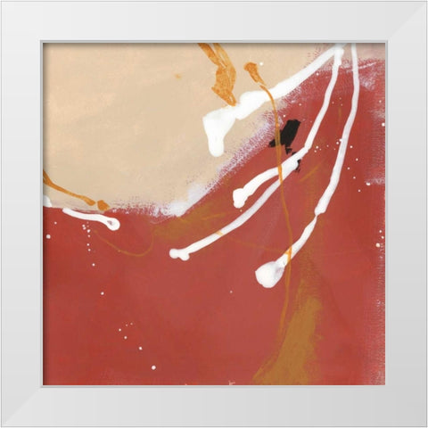 Molecular Dynamics I White Modern Wood Framed Art Print by Vess, June Erica