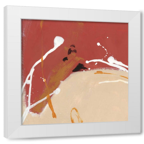 Molecular Dynamics II White Modern Wood Framed Art Print by Vess, June Erica
