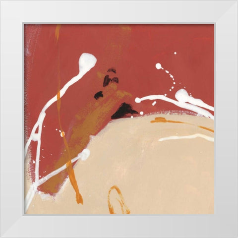 Molecular Dynamics II White Modern Wood Framed Art Print by Vess, June Erica