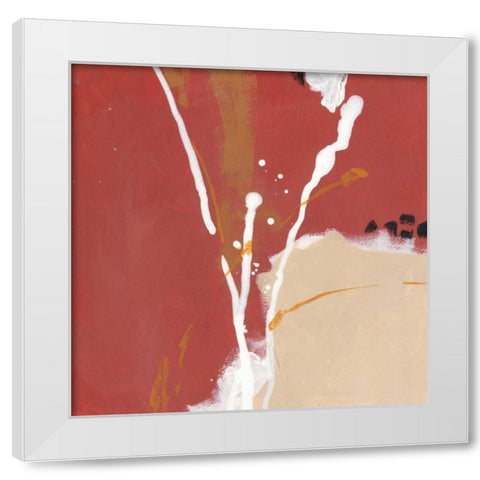 Molecular Dynamics III White Modern Wood Framed Art Print by Vess, June Erica