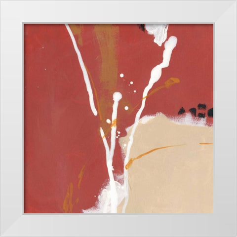 Molecular Dynamics III White Modern Wood Framed Art Print by Vess, June Erica