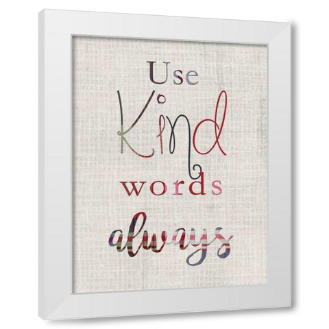 Manners V White Modern Wood Framed Art Print by Ludwig, Alicia