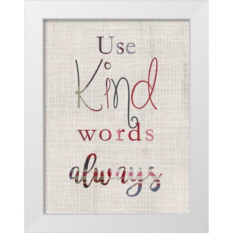 Manners V White Modern Wood Framed Art Print by Ludwig, Alicia