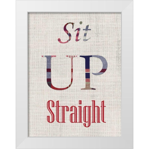Manners VI White Modern Wood Framed Art Print by Ludwig, Alicia