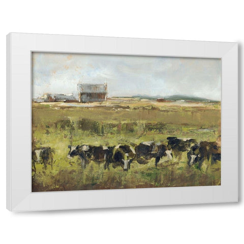 Custom Out to Pasture I White Modern Wood Framed Art Print by Harper, Ethan