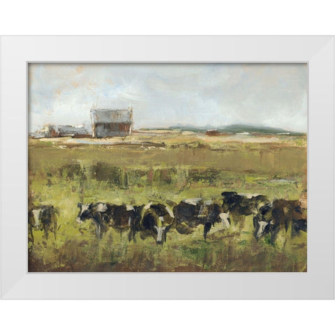 Custom Out to Pasture I White Modern Wood Framed Art Print by Harper, Ethan