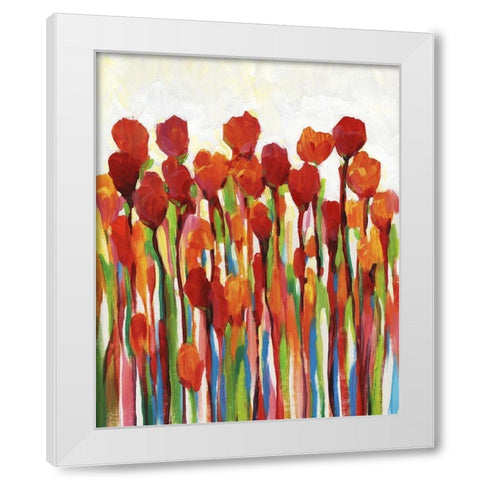 Custom Bursting with Color II White Modern Wood Framed Art Print by OToole, Tim