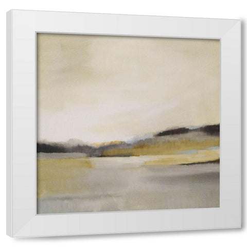 Custom Morning Beach  White Modern Wood Framed Art Print by Jerry, Alison