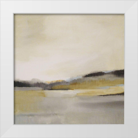 Custom Morning Beach  White Modern Wood Framed Art Print by Jerry, Alison