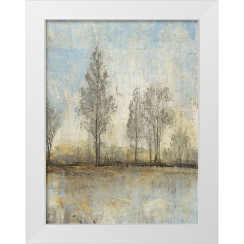 Custom Quiet Nature II White Modern Wood Framed Art Print by OToole, Tim