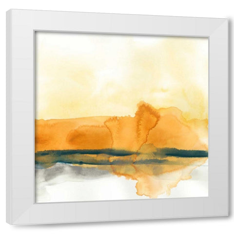 Mesa Skyline I White Modern Wood Framed Art Print by Vess, June Erica