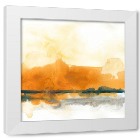 Mesa Skyline II White Modern Wood Framed Art Print by Vess, June Erica