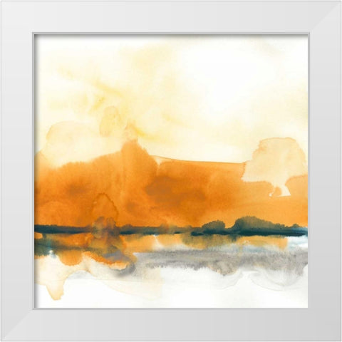 Mesa Skyline II White Modern Wood Framed Art Print by Vess, June Erica