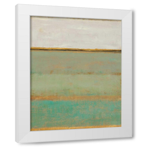 Verdant Field II White Modern Wood Framed Art Print by OToole, Tim
