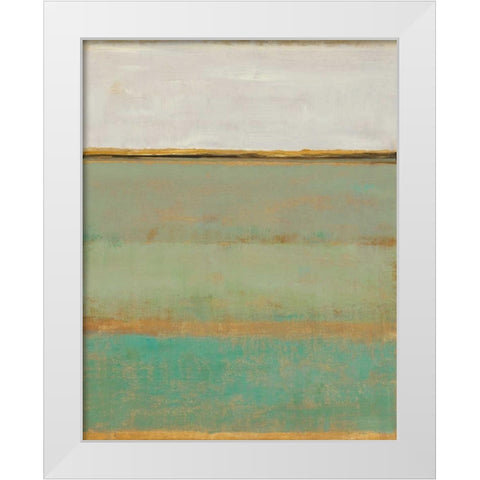 Verdant Field II White Modern Wood Framed Art Print by OToole, Tim