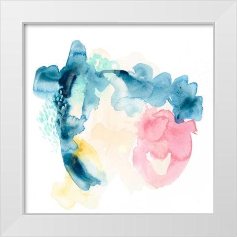 Intrigue II White Modern Wood Framed Art Print by Vess, June Erica