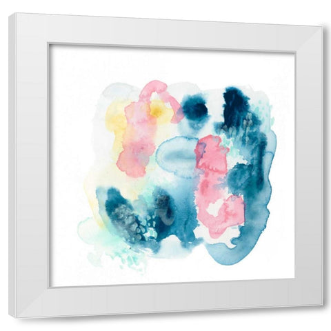 Intrigue III White Modern Wood Framed Art Print by Vess, June Erica
