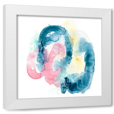 Intrigue IV White Modern Wood Framed Art Print by Vess, June Erica