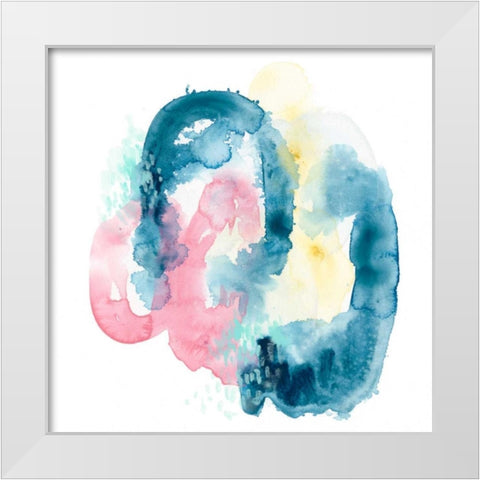 Intrigue IV White Modern Wood Framed Art Print by Vess, June Erica