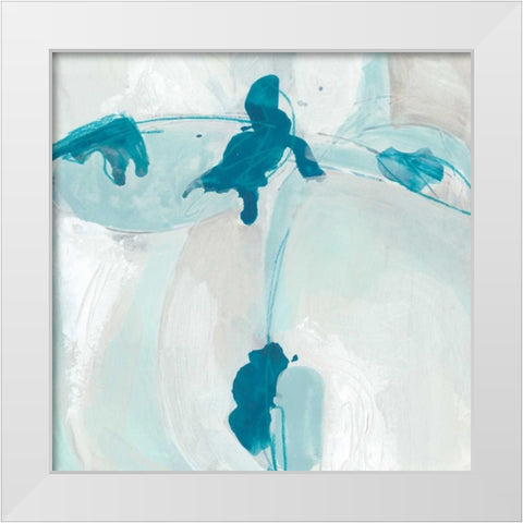 Trace Echo I White Modern Wood Framed Art Print by Vess, June Erica