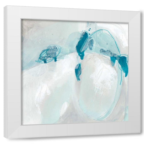 Trace Echo II White Modern Wood Framed Art Print by Vess, June Erica