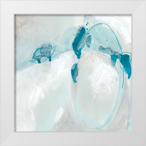 Trace Echo II White Modern Wood Framed Art Print by Vess, June Erica