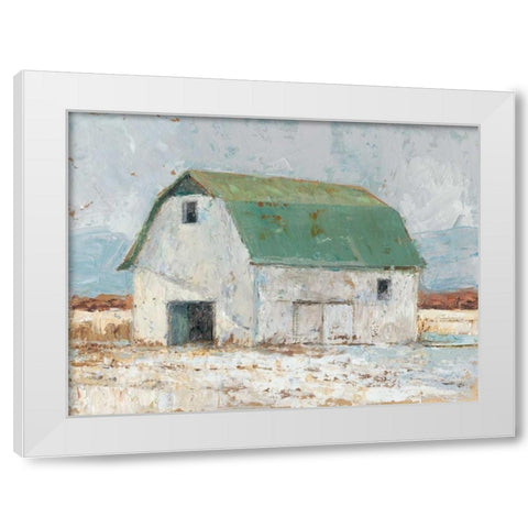 Whitewashed Barn II White Modern Wood Framed Art Print by Harper, Ethan