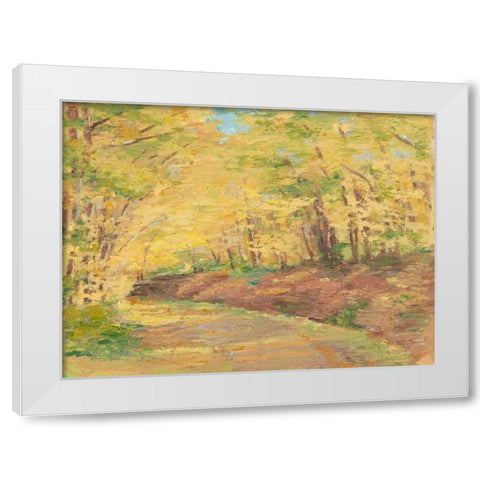 Fall Path II White Modern Wood Framed Art Print by Harper, Ethan