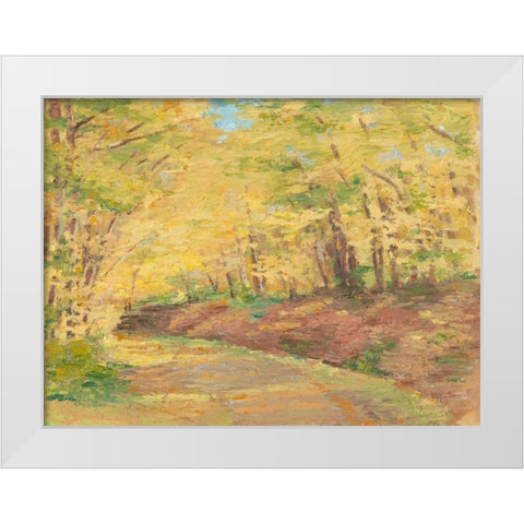 Fall Path II White Modern Wood Framed Art Print by Harper, Ethan