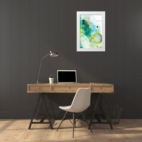 Take Off II White Modern Wood Framed Art Print by Fuchs, Jodi
