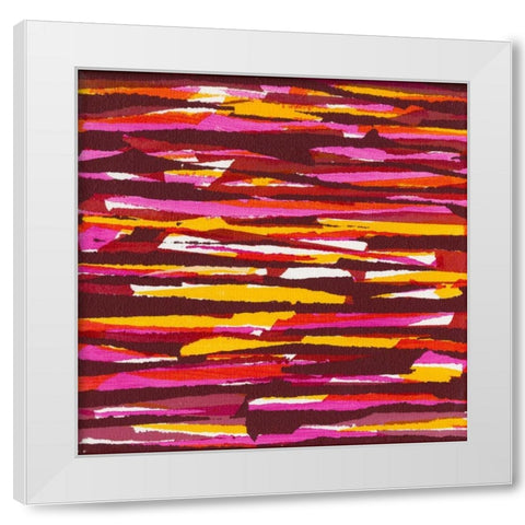 Torn II White Modern Wood Framed Art Print by Fuchs, Jodi