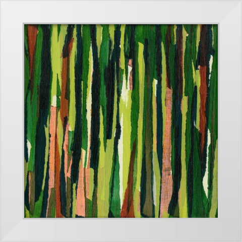 Torn IV White Modern Wood Framed Art Print by Fuchs, Jodi