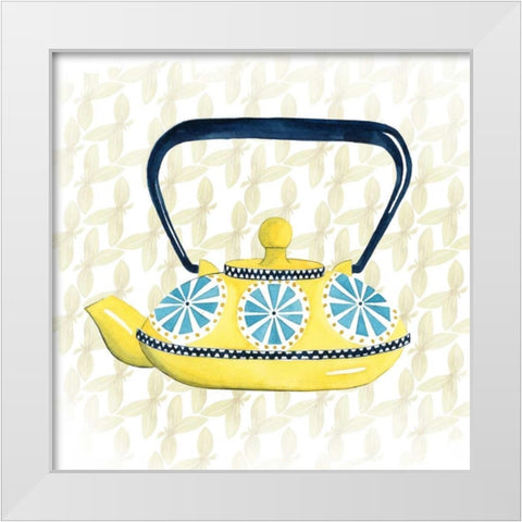 Sweet Teapot II White Modern Wood Framed Art Print by Popp, Grace