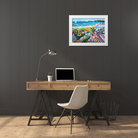 Nautical Whimsy I White Modern Wood Framed Art Print by Fields, Karen