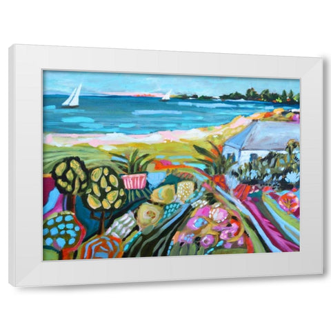 Nautical Whimsy I White Modern Wood Framed Art Print by Fields, Karen