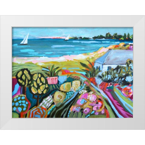 Nautical Whimsy I White Modern Wood Framed Art Print by Fields, Karen