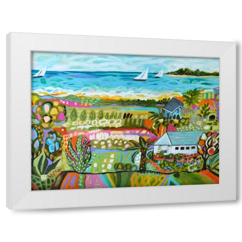 Nautical Whimsy III White Modern Wood Framed Art Print by Fields, Karen