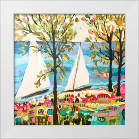 Nautical Whimsy IV White Modern Wood Framed Art Print by Fields, Karen