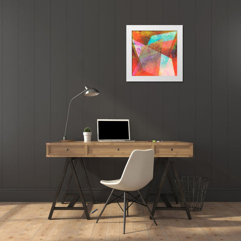 Hifi Geometric I White Modern Wood Framed Art Print by Studio W