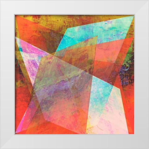 Hifi Geometric I White Modern Wood Framed Art Print by Studio W