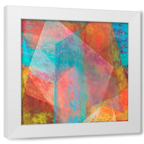 Hifi Geometric II White Modern Wood Framed Art Print by Studio W