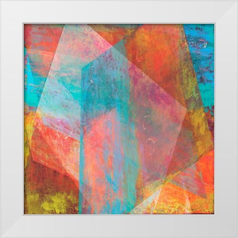 Hifi Geometric II White Modern Wood Framed Art Print by Studio W