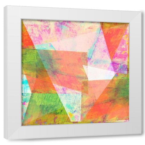 Hifi Geometric III White Modern Wood Framed Art Print by Studio W