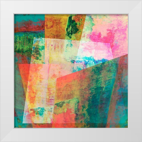 Hifi Geometric IV White Modern Wood Framed Art Print by Studio W