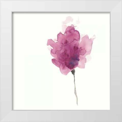 Expressive Blooms I White Modern Wood Framed Art Print by Vess, June Erica