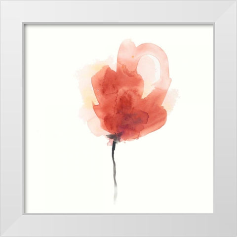 Expressive Blooms III White Modern Wood Framed Art Print by Vess, June Erica