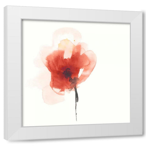 Expressive Blooms IV White Modern Wood Framed Art Print by Vess, June Erica